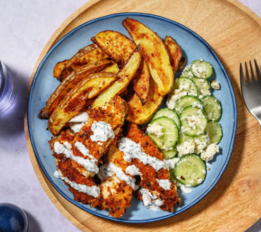 Greek Chicken with Roasted Wedges